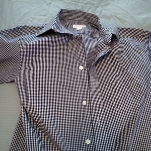 Bnwt cat and jack boys M gingham dress shirt